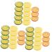 ABOOFAN 39 Pcs Imitation Lemon Slice Fake Fruit Slices Lifelike Lemon Model Lifelike Decorative Fruits Fake Lemon Slices Fake Fruit Model Fruits Slices Blocks Filler Pvc Vegetable