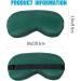 NUFR Sleep Mask - Silk Satin Eye Cover for Men & Women | Adjustable Travel Blindfold - Green - Buy Online on GoSupps.com