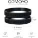 Motivational Silicone Wristbands for Fitness - Black & White 4 Pack - Buy Online on GoSupps.com
