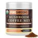 PureShrooms Mushroom Instant Coffee with Lion's Mane Reishi & Cordyceps Coffee Alternative - Nootropic Adaptogen Mushroom Coffee Substitute Natural Energy with No Jitters & Crash - 0 Sugar No Preservatives or Artificial Flavors Non-GMO & Soy-Free Made In 