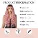 Ombre Pink Curly Wigs for Women | Heat-Resistant Long Synthetic Ponytail Hair - Perfect for Daily Wear Parties and Cosplay - Buy Online on GoSupps.com