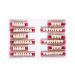 84PCS Dental Synthetic Resin Teeth Denture A2 Upper Lower False Tooth for Halloween Horror (Full Set 425+U37+32  A2) Full Set 425+U37+32 A2