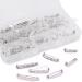 Rustark 120Pcs 3 Sizes Silver Tone Pin Back Clasp Brooch for Badge Crafts  Jewelry Crafting  Sewing Fabric  Making Corsage - Small/Medium/Large