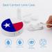 Texas Lone Star Flag Contact Lens Case Kit - Eye Care Box with Mirror Tweezers & Solution for Travel & Home - Buy Online on GoSupps.com