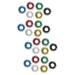 Healvian 24 STK play set for children toys toy feather finger massage noiseless finger massage roller Massage rings for the fingers of acupressure ring Stress reducer Massage device Tool