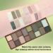16 Color Matte Shimmer Eyeshadow Palette - Brown Grey Green Gold | Highly Pigmented Blendable Korean Makeup with Mirror - Buy Online on GoSupps.com