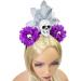hgnxa Simulated Flower&Skull Shape Headband for Women Halloween Party Hair Hoop Hairband Woman Taking Photo Hair Accessories Blue - Buy Online on GoSupps.com
