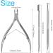 Sularpek 3-in-1 Cuticle Remover Tool Set - Professional Stainless Steel Nail Care Kit for Manicure and Pedicure - Buy Online on GoSupps.com
