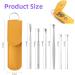 Ear Wax Removal Tool Kit with Camera | 6-in-1 Stainless Steel Ear Cleaning Tool | HD Ear Digital Endoscope with 6 LED Lights | Micro USB Type C Compatible - Buy Online on GoSupps.com