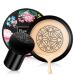 Aooba Air Cushion CC Cream Moisturizing Concealer Mushroom Head Brush Waterproof Makeup Foundation Moisture BB Cream for Women Girls (flower)