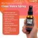Clear Voice Vocal Throat Spray - Singing Ease & Voice Clarity Fast Acting Herbal Oral Remedy for Singers Speakers Performers - Soothing Dampener Moisturizer Relief USA Made (Tropical Punch 1 oz) Tropical Punch 1 Fl Oz  - Buy Online on GoSupps.com