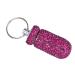 Drug Case Water Resistant Rhinestone Pocket Drug Holder Aluminum Alloy Portable Purple for Outings