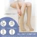 Beister Closed Toe Knee High Calf Compression Socks - Firm 20-30 mmHg Support for Varicose Veins, Edema, Flight, Pregnancy - Beige Medium - Pack of 1 - Buy Online on GoSupps.com