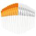 Face mask brush soft face mask brushes face masks brush mud mask brush with clear plastic handle for the use of face masks eye masks 20 pieces