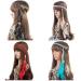 Boho Feather Headband - Tassel Halloween Hair Hoop for Women | Beige Tone - Buy Online on GoSupps.com