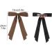 2 Pack Hair Bows for Women Black Bow Hair Clips French Barrette with Long Silky Satin Hair Ribbons for Women Girls(Black Brown) - Buy Online on GoSupps.com