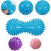 Hedgehog Balls Massage Set - 3 Knobbed Reflexology Massage Balls for Stress Relief & Trigger Point Therapy - Ideal for Muscle Recovery - Buy Online on GoSupps.com
