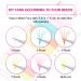 Neon Colored Volume Lash Extensions - Easy Fan 0.07-D 13mm - 8 Colors: Hot Pink, White, Blue, Orange, Gold, Purple, Yellow - UV Glow - Buy Online on GoSupps.com