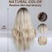 Esmee 26 Blonde Wig with Bangs - Ombre Wavy Synthetic Hair with Dark Roots | Perfect for Daily Wear, Parties, and Cosplay - Buy Online on GoSupps.com