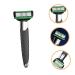 Professional Men's Safety Razor Set - Beard Eyebrow & Mustache Shaver | Double Edge Metal Handle - Buy Online on GoSupps.com