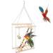 Buy Famkit Bird Toys: Wooden Hangers Stairs & Climbing Swings for Parrots Budgies & Hamsters - International Shipping Available! - Buy Online on GoSupps.com