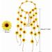 Bohemian Sunflower Hairband Floral Crown Headdress Hippie Headband Bridal Headpiece for Party Decoration Wedding Cosplay Costume - Buy Online on GoSupps.com