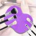 Silicone Makeup Brush Cleaning Mat - Portable Purple Brush Cleaning Pad - Buy Online on GoSupps.com
