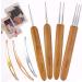 Dreadlock Crochet Hook Set - 7 Pieces Weaving Needle Tool for Hair Braid Craft Locking - Buy Online on GoSupps.com