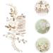 Beaupretty Bridal Headwear Flower Hair Accessories Girl Headpiece Hair Combs for Women Accessories Vintage Hair Accessories Hair Accessories for Bride Bridal Hair Clips Metal Hair Comb - Buy Online on GoSupps.com