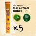 ALIBOOSTER - 5x pack of 5 sticks of 7g | 100% natural Malaysian honey | Pocket size - Buy Online on GoSupps.com