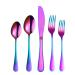 Cutlery Set Portable Cutlery Set Hand Washable Reusable Perfect for Birthday Parties Buffets Picnics Kitchenware (Size : Color)