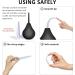 Enema Douche Gentle Cleansing Bulb - 224ML Silicone Kit with Nozzles for Comfort | International Shipping Available - Buy Online on GoSupps.com