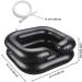 AW Set of 2 Inflatable Shampoo Bowls - Portable Hair Washing Basins for Elderly, Disabled, Pregnant Women - Black - Buy Online on GoSupps.com