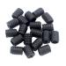 DGOL 500 pcs Cord Locks Silicone Cord Lock Stops Soft Silicone Elastic Adjustment Buckle Stopper Clips (Black)