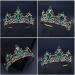 FRCOLOR Vintage Crown Headdress Rhinestone Diamond Tiara Headband Bridal Crown Baroque Queen Tiara Alloy Hair Hoop Bridal Hair Accessories for Christmas Party Headband Wedding Proms Green - Buy Online on GoSupps.com