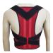 Back Brace Lumbar Support Back Support Posture Corrector Full Back Support Belt Brace Trainer Shoulder Waist Belt(Rojo Medium) Medium Rojo