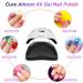 BEENLE UV LED Nail Lamp 180W - Fast Dry Gel Light Nail Dryer with Portable Handle, 4 Timer Settings, Large Space - Automatic Sensor - 57 LEDs - 180.0 Watts - Buy Online on GoSupps.com