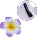 Hawaii Flowers Hair Clip Set | 10-Piece Plumeria & Hibiscus Foam Hairpins for Girls & Women | Beach Party & Wedding Decoration - Buy Online on GoSupps.com