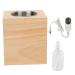 Massage Oil Warmer Single Bottle Lotion Warmer Plug in Electric Warmer Oil Dispenser for Oil Lotion & Cream for Home & Professional Spa Supplies (US Plug)