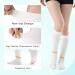 T.E.D. Anti Embolism Compression Stockings for Men & Women | Knee High 15-20 mmHg Support Socks for Post-Surgery Varicose Veins & Edema Relief - Large White - Buy Online on GoSupps.com