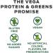 Vega Protein & Greens Powder Vanilla 18.6 oz - Gluten-Free Dairy-Free Vegan Plant-Based Protein Non-GMO - Buy Online on GoSupps.com