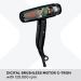 Gamma Pi Srl GAMMA+ XCELL S Ionic hairdryer 290 g ultralight hairdryer with antibacterial effect quiet Smart Memory LED interface selfcleaning technology Schuko plug matt black SCHUKO plug matt black - Buy Online on GoSupps.com