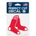 WinCraft MLB Boston Red Sox 93914010 Perfect Cut Color Decal, 4" x 4", Black