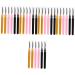 FRCOLOR FRCOLOR 30-Piece Set of Soft Mascara Brushes for Eyelashes - Eyelash Comb - Makeup Brush - Eyebrow Brush - Eyelash Brush - Dustproof - Travel Applicator - Silica Gel Mascara