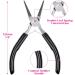 Cridoz Jewelry Pliers Set - Needle Nose, Round Nose, Wire Cutter - Beading and Crafting Supplies (Set of 3) - Buy Online on GoSupps.com