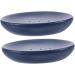 Cabilock 4 Pcs Soap Box Bathroom Soap Holders Bathroom Accessories Simple Soap Dish Ceramics Dark Bluex2pcs 11.00X8.00X2.00CMx2pcs - Buy Online on GoSupps.com