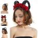 amangul Halloween Hair Accessories Ox Sheep Horn Headband Rose Flower Headdress - Buy Online on GoSupps.com