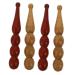 Beaupretty 4 pieces of pearl massage stick massage roller made of wood massage accessories pen massage device acupuncture point strip body massage tab red pear tool fragrant wood