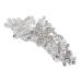 MUSISALY Rhinestone Hair Clip Women Hairpin Silver Hair Clips Hair Barrettes for Pearl Barrettes for Women Womens Barrettes for Hair Rhinestone Flower Hair Clip Pearl Hair Pin Iron