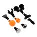 Frcolor 2 sentences 9 pieces massage head with fascia muscle massage device percussion massage attachments blacki the black slow massage device replace fascia massage tool fittings board
